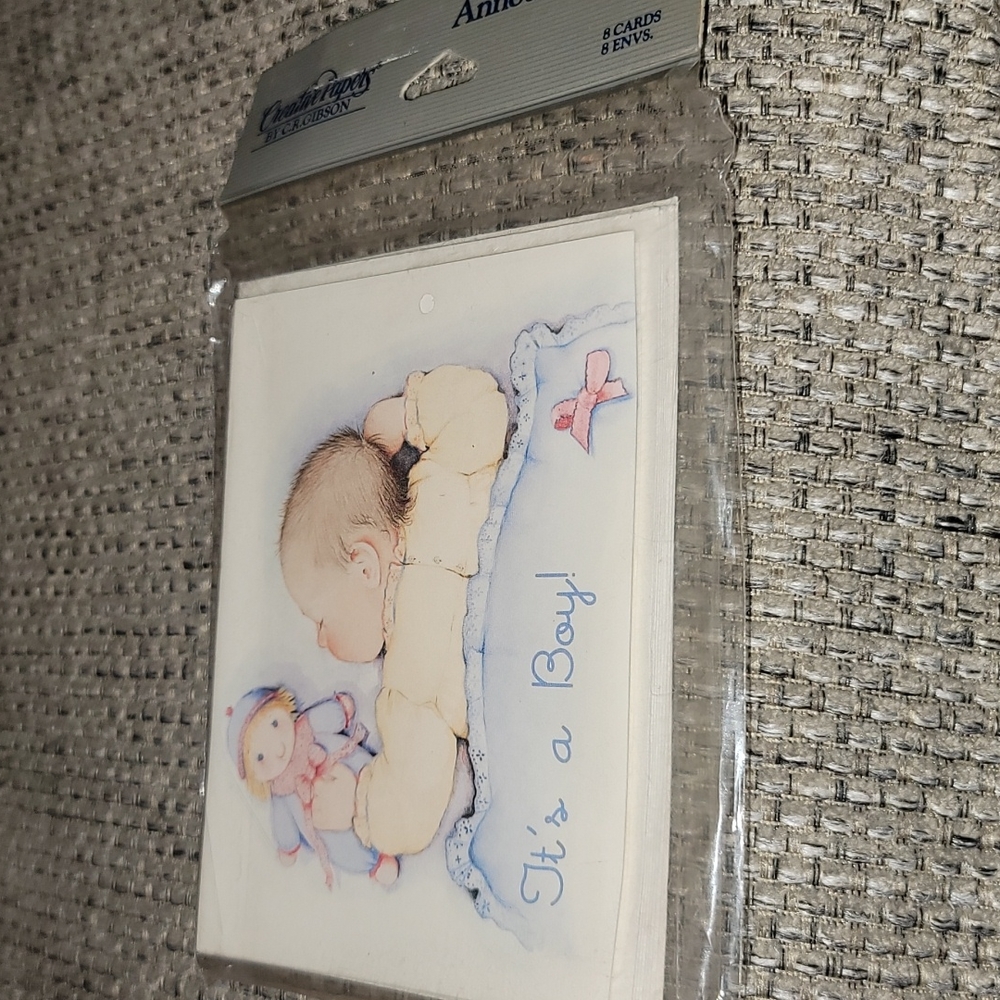 Set of 48 It's A Boy Baby Announcement Cards with Envelopes